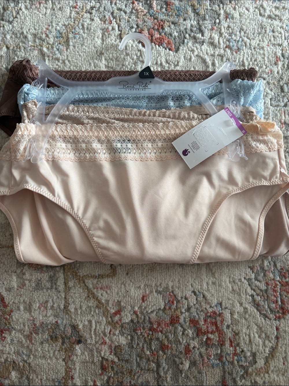 🌴Rene Rofe Lace Detail Comfort High Cuts Ladies Panties Size 1X